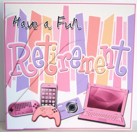Retirement Gadgets Games N Gizmos Fan Pyramage Topper by Katie Silver