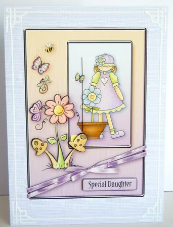'linen Embossed' Backing Paper - Posy and Pearls Colours by Katie Silver