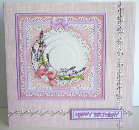 'linen Embossed' Backing Paper - Posy and Pearls Colours by Katie Silver