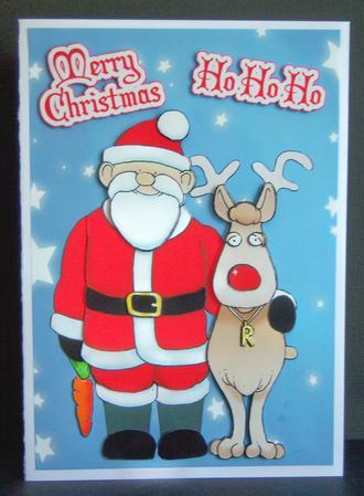 Rudolf and Santa Doodles by Katie Silver