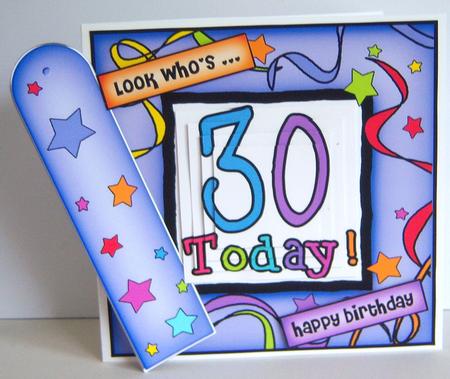 30th Birthday Quick Card with Pyramage by Katie Silver