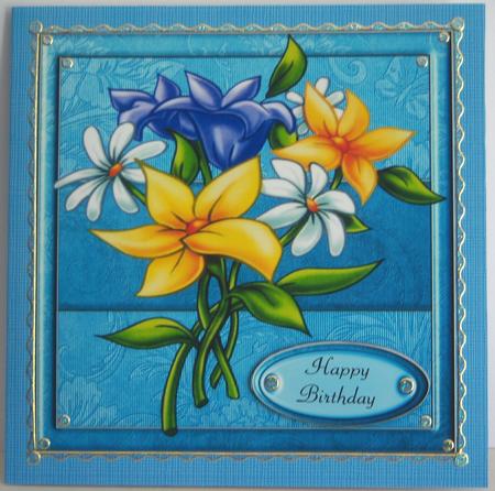 'linen Embossed' Backing Paper - Flowers and Pearls Colours by Katie Silver