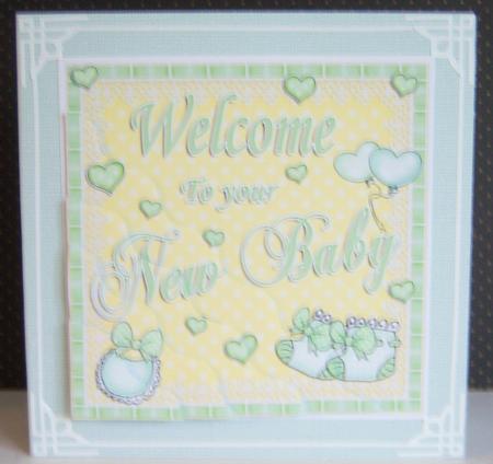 Canvas Effect A4 Backing Paper in Mint Green by Katie Silver