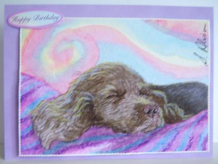 He Had a Degree in Relaxation Studies Wavy Corner Stacker by Katie Silver