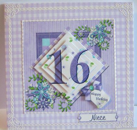 Lilac Gingham Paper by Katie Silver