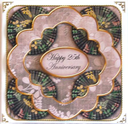 Black Oriental Fern 25th Anniversary 3D Rosette Step by Step by Katie Silver