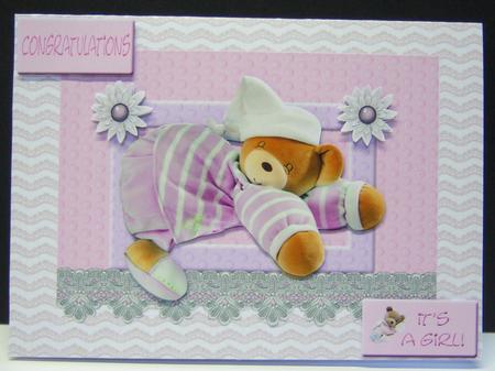 Baby Pink Lace A4 Backing Paper by Katie Silver