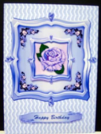Dark Blue Lace A4 Backing Paper by Katie Silver