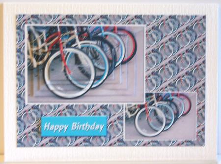 Bicycle Card Front by Katie Silver