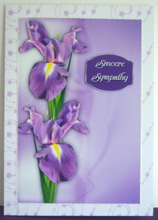 Beads and Flowers A4 Backing Paper in Lilac by Katie Silver