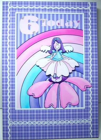 Purple Check A4 Backing Paper by Katie Silver