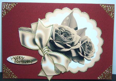 Deep Red Paper by Katie Silver