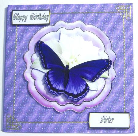 Midnight Blue Glitter with Stars Backing Paper by Katie Silver