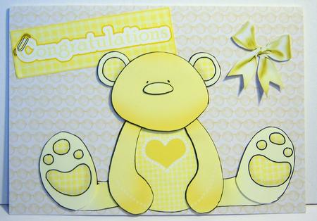 Bead Strings Backing Paper in Yellow by Katie Silver