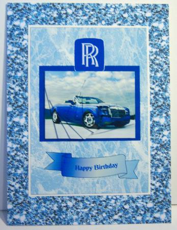Blue Glitter Effect Paper by Katie Silver