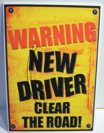 A5 Fun Novelty New Driver Oval Pyramage Topper by Katie Silver