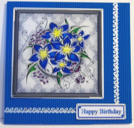 Honeycomb Hexagons A4 Backing Paper in Dark Blue by Katie Silver