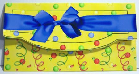 Blue Bow Birthday Money Gift Envy by Katie Silver