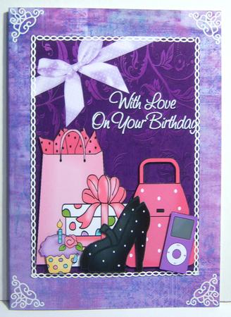 Purple Grundge Background by Katie Silver