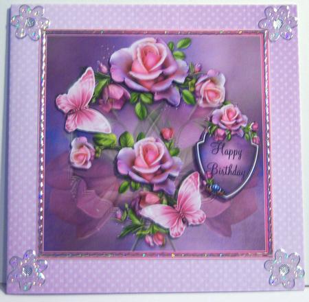Spring Flowers and Lace Matching Backing Paper by Katie Silver