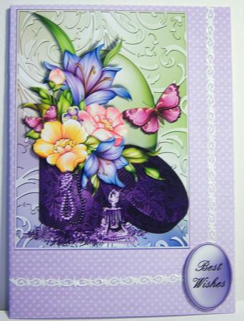 Rose, Lace and Pearls Matching Backing Paper by Katie Silver