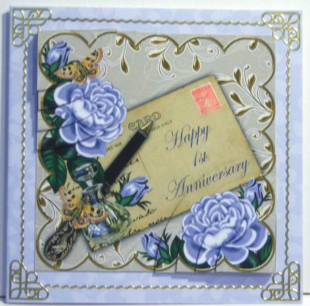 Delicate Floral in Blue by Katie Silver