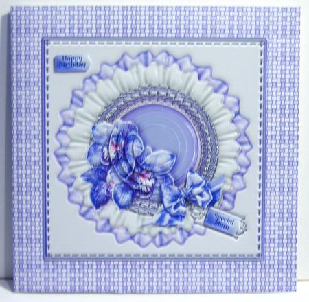 Basket Weave Backing Paper in Lilac by Katie Silver