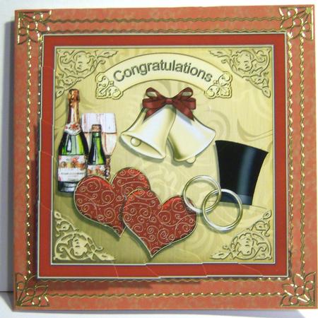 Red and Gold Mini Swirls Paper by Katie Silver