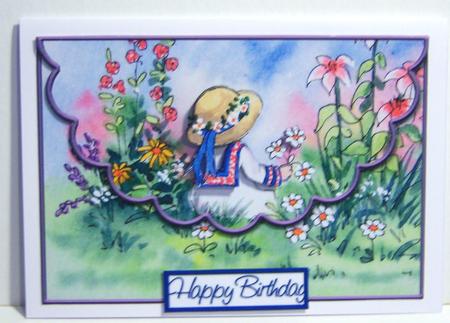 Blue Greetings Sheet by Katie Silver