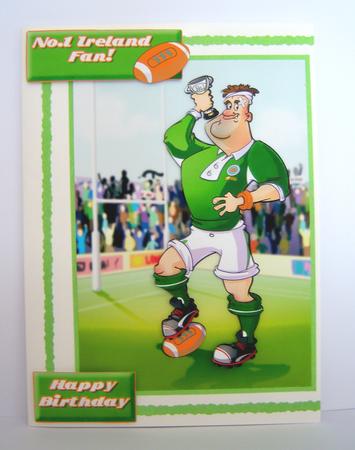 Rugby Dude Ireland. Quick Card. by Katie Silver