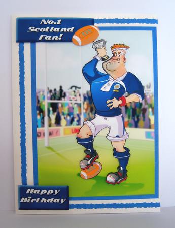 Rugby Dude Scotland. Quick Card. by Katie Silver