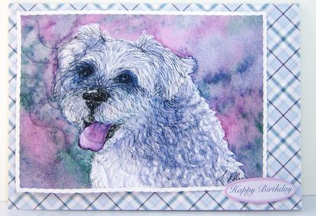 Blue Flutterby Fairy Background 2 Mix N Match by Katie Silver