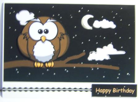 Night Owl Decoupage by Katie Silver