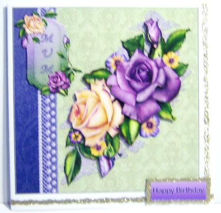 Vintage Roses for Mum Decoupage by Katie Silver