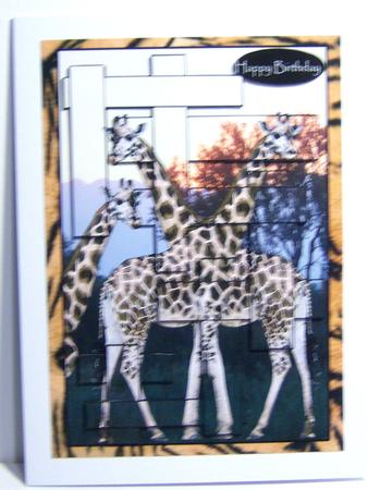 Giraffe Sunset Intertwined Pyramid by Katie Silver