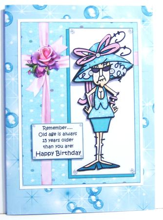 Bubbles and Fairy Dust Backing Paper in Blue by Katie Silver