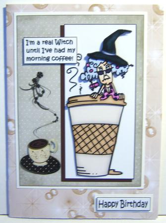 Bubbles and Fairy Dust A4 Backing Paper in Brown by Katie Silver