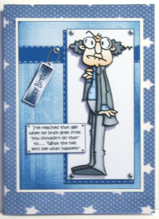 Blue-cream Spots and Stars Paper by Katie Silver