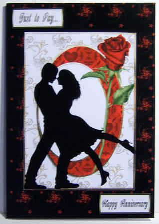 Stars and Swirls Black-red Background Paper by Katie Silver