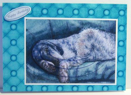 Teal Mini Quilted A4 Backing Paper by Katie Silver