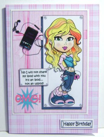 Baby Pink Plaid Paper 2 by Katie Silver