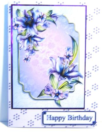 Pale Purple with Deeper Purple Spot Backing Paper Sheet by Katie Silver