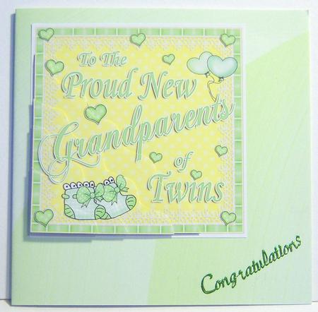 Pale Green and White Swirl Backing Sheet by Katie Silver