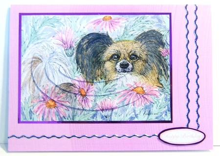 Pink and White Swirl Backing Sheet by Katie Silver