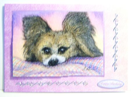 Purple and Peach Textured Backing Sheet by Katie Silver