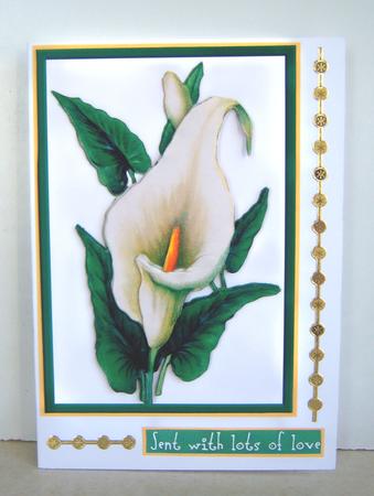 Calla Lily 3 Decoupage by Katie Silver