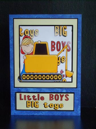 4 Little Boy Big Toy Toppers by Katie Silver