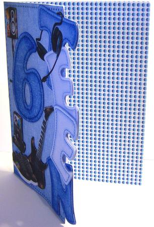 Graduated Blue Polka Dots by Katie Silver