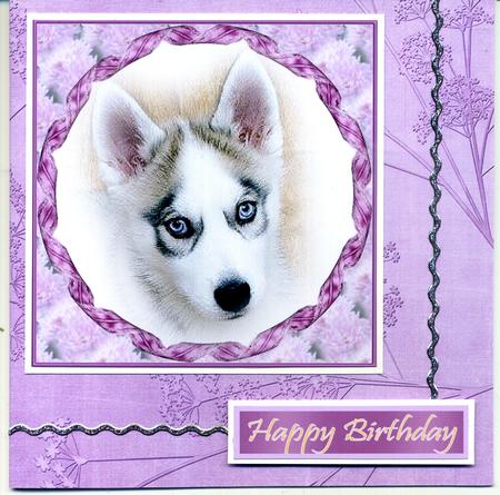 Purple Embossed Dainty Gypso A4 Backing Paper by Katie Silver