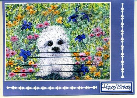 Backing Paper to Match Pansy A4 Design by Katie Silver